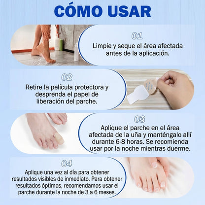 Parches para Tratamiento de Hongos en las Uñas de los Pies – Reparación Nocturna Extra Fuerte (21 Unidades)