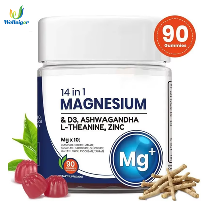 Magnesium Complex 14 en 1 + D3, Ashwagandha, L-Theanine y Zinc