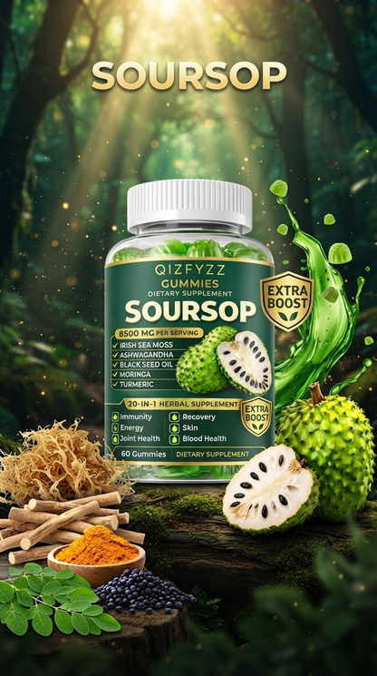 Gomitas Herbales  Soursop (Guanábana) 20 en 1
