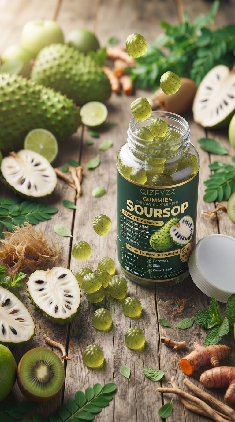 Gomitas Herbales  Soursop (Guanábana) 20 en 1