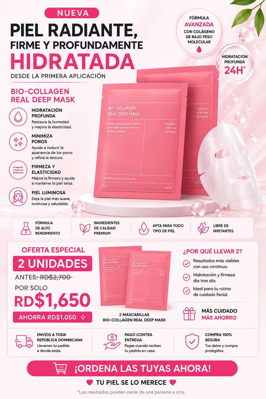 MASCARILLA DE COLAGENO